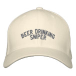 Beer Drinking Sniper embroidered hats
