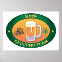 Beer Drinking Team Poster