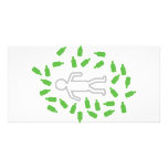 beer drunken man icon photo card