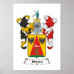 Beer Family Hungarian Coat of Arms 11x15” Print