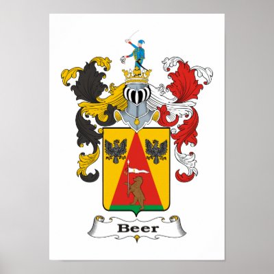 Beer Family Hungarian Coat of Arms 11x15” Print by NemethArt
