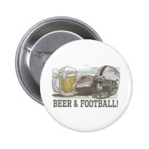 Beer & Football  by Mudge Studios Button