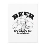 BEER FOR BREAKFAST POSTCARDS
