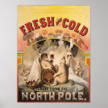 Beer - Fresh and Cold from the North Pole posters
