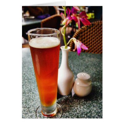Beer Glass Greeting Cards by lifesphere