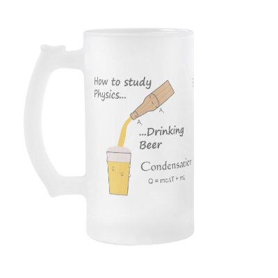 Beer glass for Physics Coffee Mugs by couger71