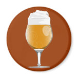 Beer glass magnet