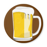 Beer glass mug magnet