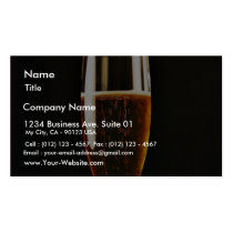 Beer Glasses Bubbles business cards