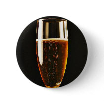 Beer Glasses Bubbles Pinback Buttons