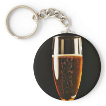 Beer Glasses Bubbles Key Chain