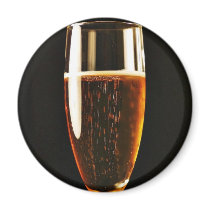 Beer Glasses Bubbles Fridge Magnets