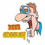 BEER GOGGLES funny drinking design photo sculptures