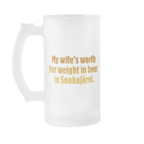 Beer Husband Frosted Glass Mug