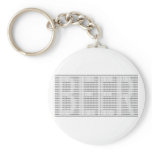 Beer in Binary - ASCII keychains