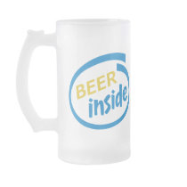 Beer Inside stein / frosted mug