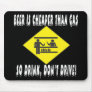 Beer is Cheaper Than Gas Mousepads