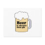 BEER IS CHEAPER THAN GAS POST CARD