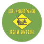 Beer is Cheaper Than Gas Stickers