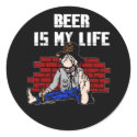 Beer is My Life Stickers