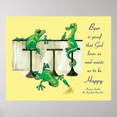 Beer is proof... poster by BeachLizard