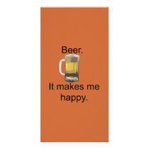 Beer. It Makes Me Happy. Photo Card