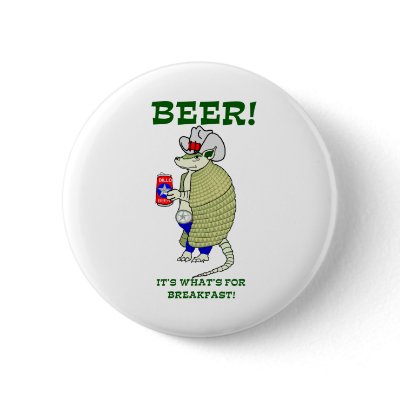 Beer It's What's For Breakfast Buttons by larsonstudio