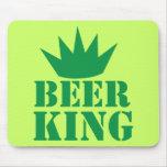 BEER KING awesome irish St Patricks day design Mousepad