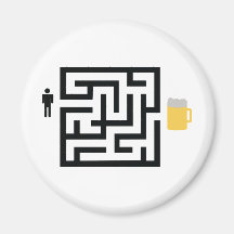 beer labyrinth icon fridge magnets