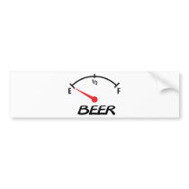 beer level icon bumper stickers