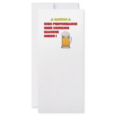 Beer Machine Customized Rack Card by bear518