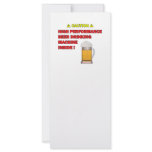 Beer Machine rack cards