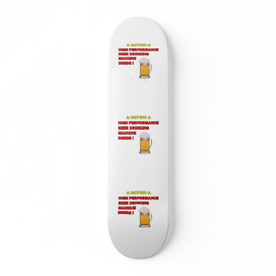 Beer Machine Skateboard Decks by bear518