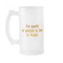 Beer Maine Frosted Glass Mug