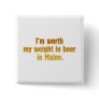Beer Maine Square Button