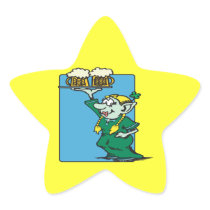 Beer Me Im Irish Star Sticker