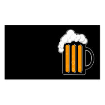 Beer mug business card template