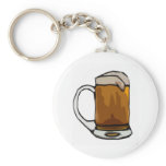 Beer Mug Caricature Key Chains