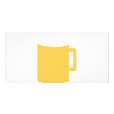 beer mug icon photo cards by TomaniacLines