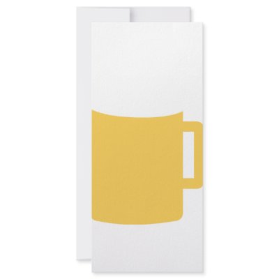 beer mug icon full color rack card by TomaniacLines