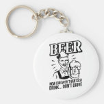 BEER - now cheaper than gas! Drink...don't drive Keychains