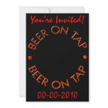 Beer On Tap Party Invitations