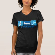 Beer + Plane + Slide = Freedom T Shirt