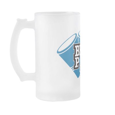 Beer Pong 3 Cups - Blue Mugs by visualnewbie