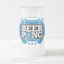 Beer Pong 3 Cups - Blue Mugs