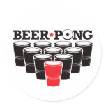 Beer Pong Basic - Red stickers