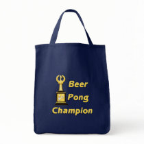 Beer Pong Champion Tote Bag