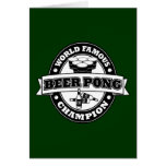 Beer Pong Champion Greeting Cards