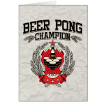 Beer Pong Champion Card