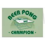 Beer Pong Champion Greeting Card
